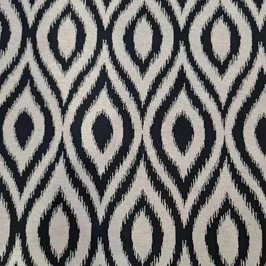 Tessuto in misto cotone e poliestere jacquard lavorato a maglia all'ingrosso per cappotti