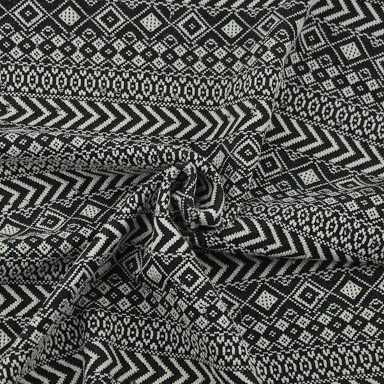 Tessuto all'ingrosso in cotone, poliestere, spandex, tessuto francese in spugna jacquard, tessuto a maglia