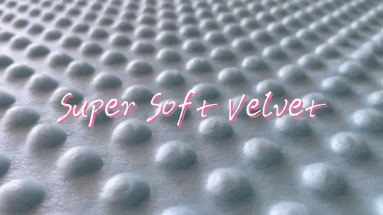 Tessuto in pile di velluto Minky DOT super morbido con design personalizzato Kingcason Polyester ODM/OEM