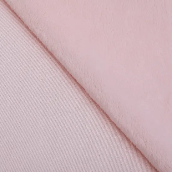 Tessuto di peluche corto Minky DOT in 100% poliestere di alta qualità